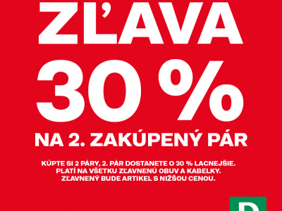 Deichmann - zľava 30%